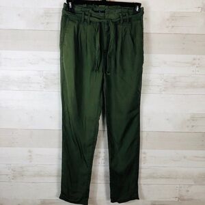 💕 Gap Olive Green Cotton Paper Bag Pants